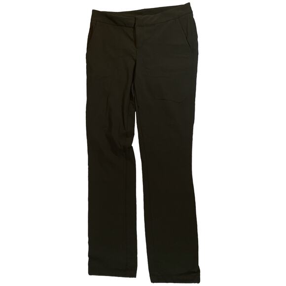 ATHLETA Wander Straight Leg Tech Trek Black Pants 349937-02 Women's Size 6 - Picture 1 of 10